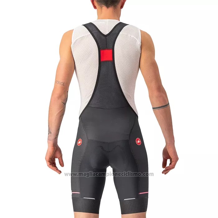 2022 Abbigliamento Ciclismo Giro d'Italia Bianco Viola Manica Corta e Salopette